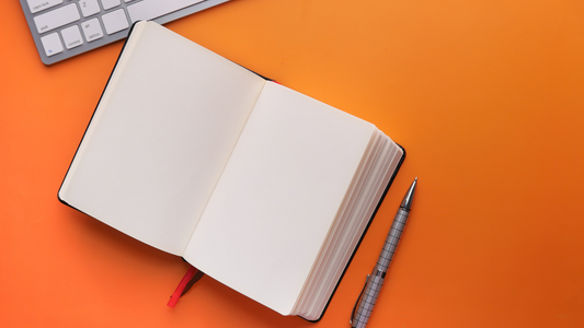 an open notebook
