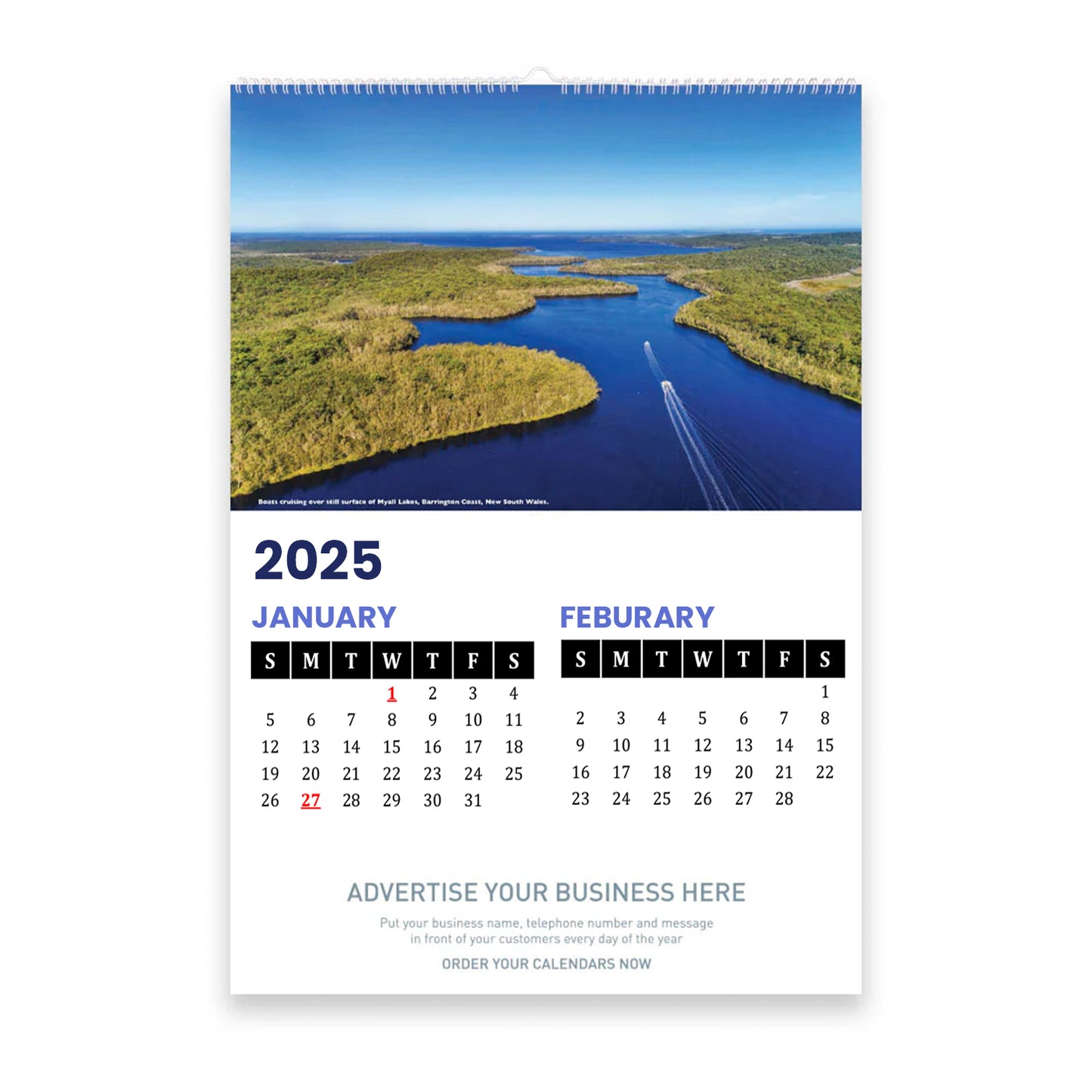 Small Promotional Portrait Wall Calendars