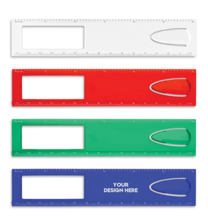 Logo Printed Bookmark Rulers